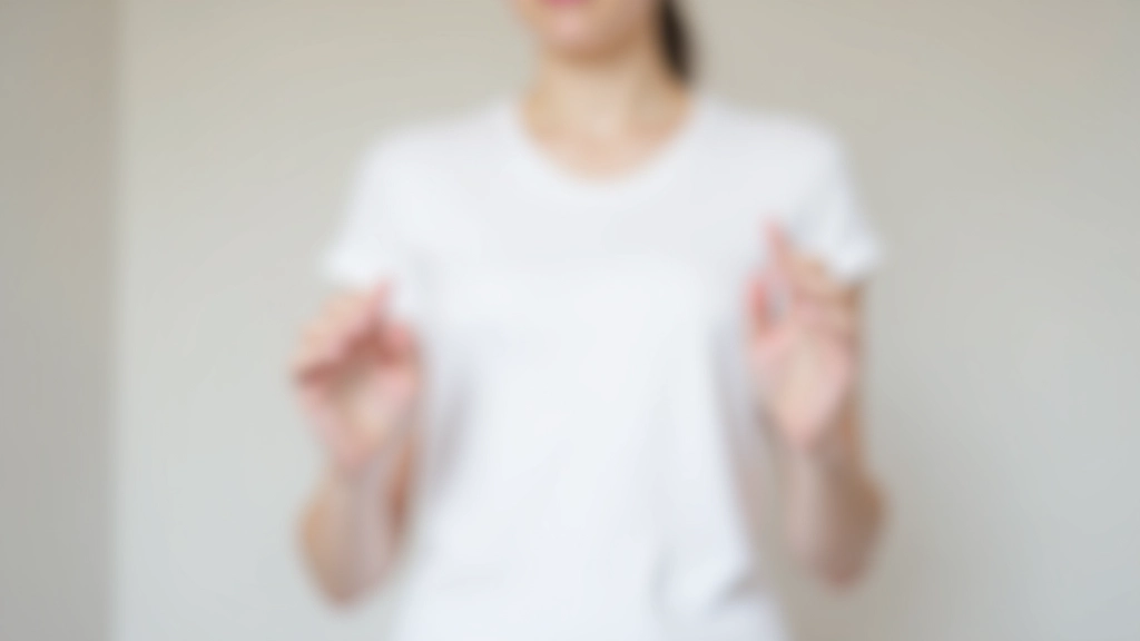 Person demonstrating the KonMari folding method with white t-shirts folded vertically in a row showing organized storage technique